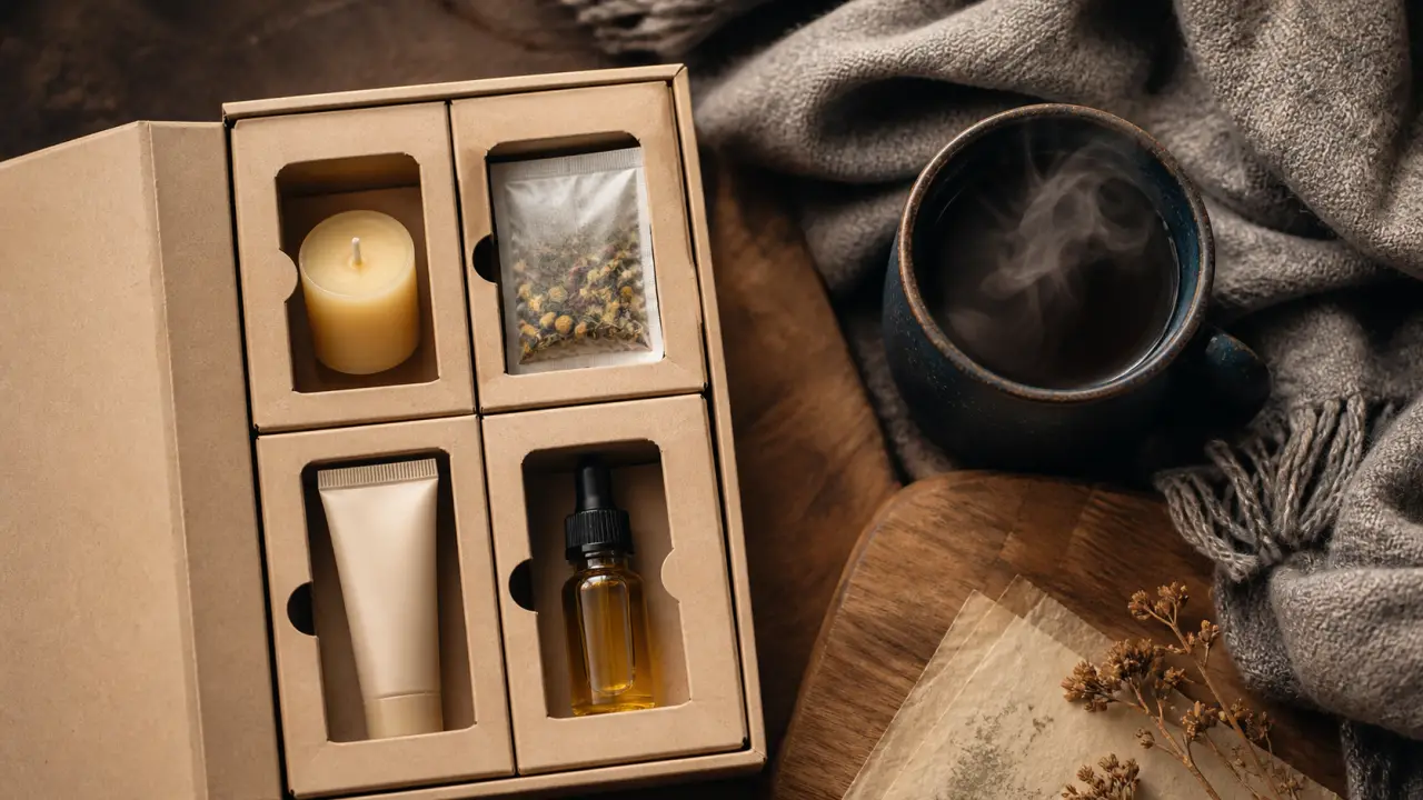 calendrier de l'avent bien etre avec soins et détente, mini cadeaux