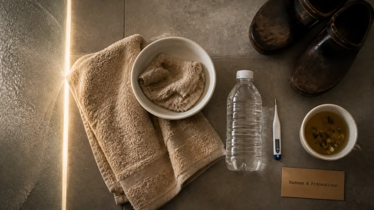 Hammam femme enceinte : précautions et 10-15 minutes max