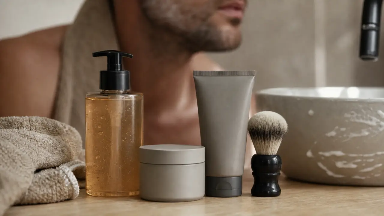 Homme soins du visage : routine peau masculine nettoyer hydrater protéger