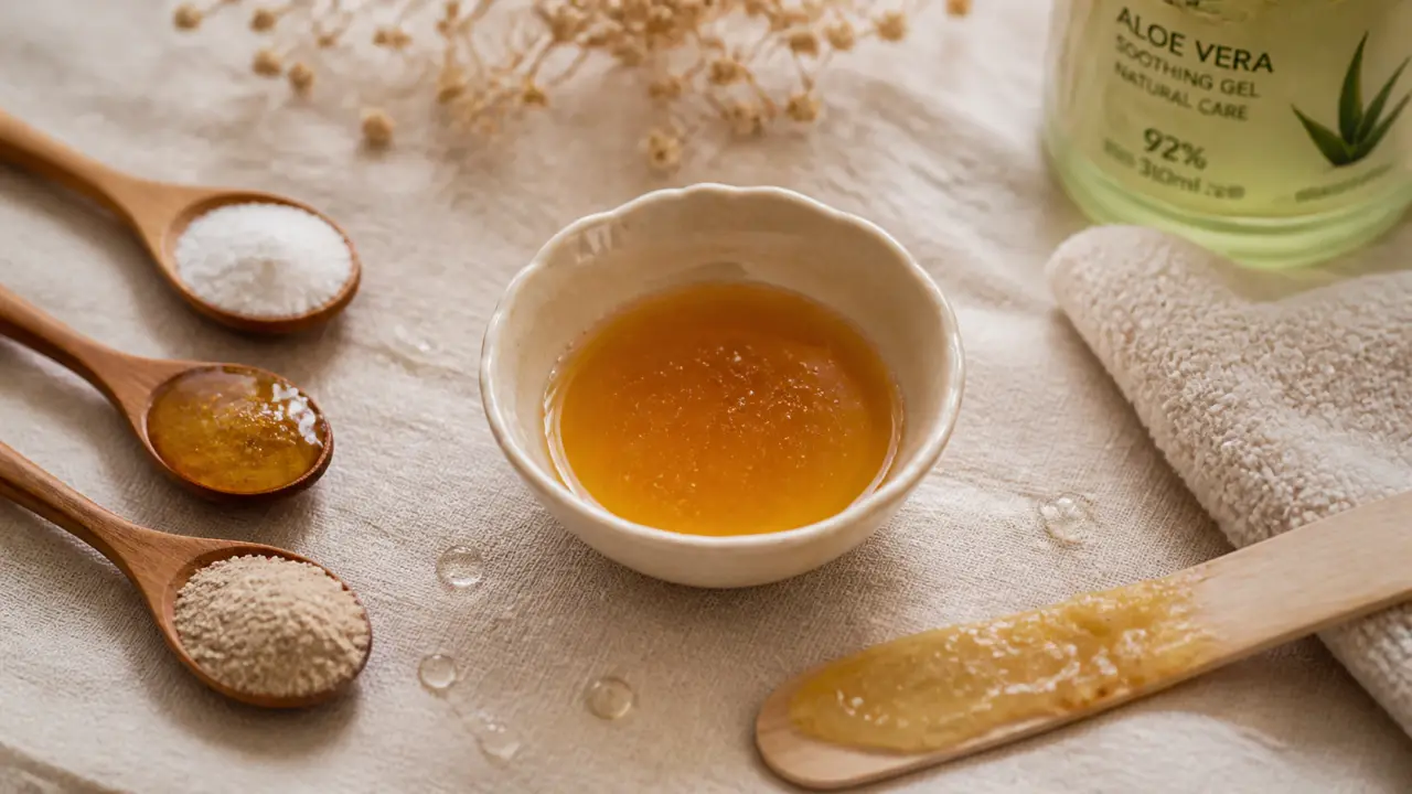 Miel peau pour hydrater, apaiser et purifier le visage