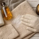 Soin corps : crème et huile pour hydrater et exfolier
