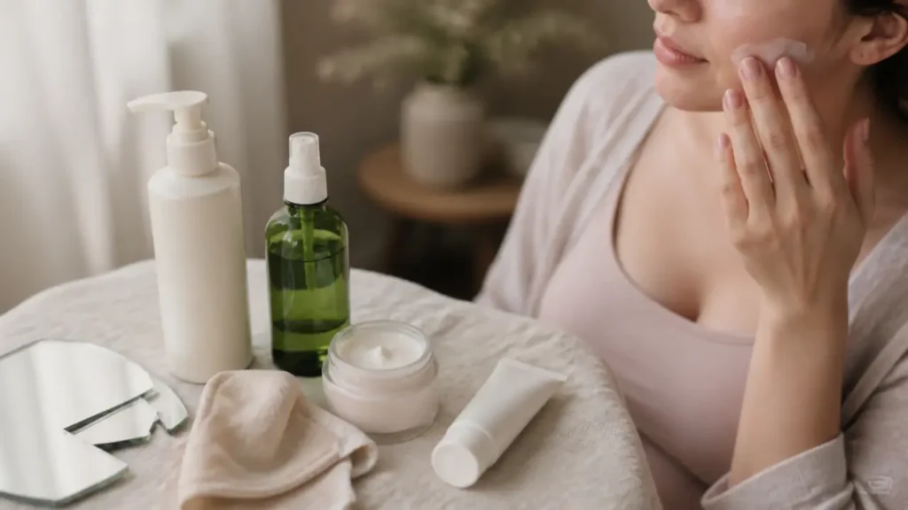Rétinol, soleil, drainage : les trois repères d’un soin du visage femme enceinte