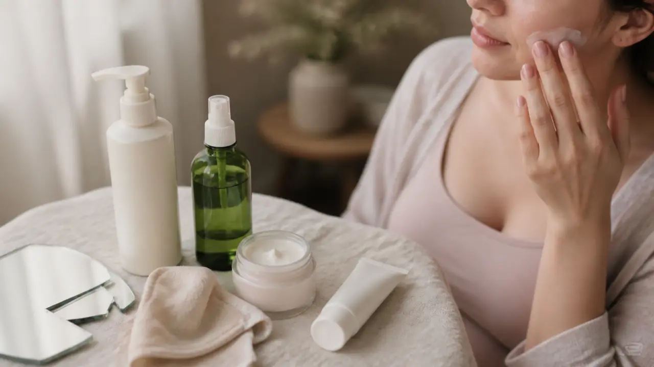 Soin du visage femme enceinte : crème hydratante et écran solaire minéral