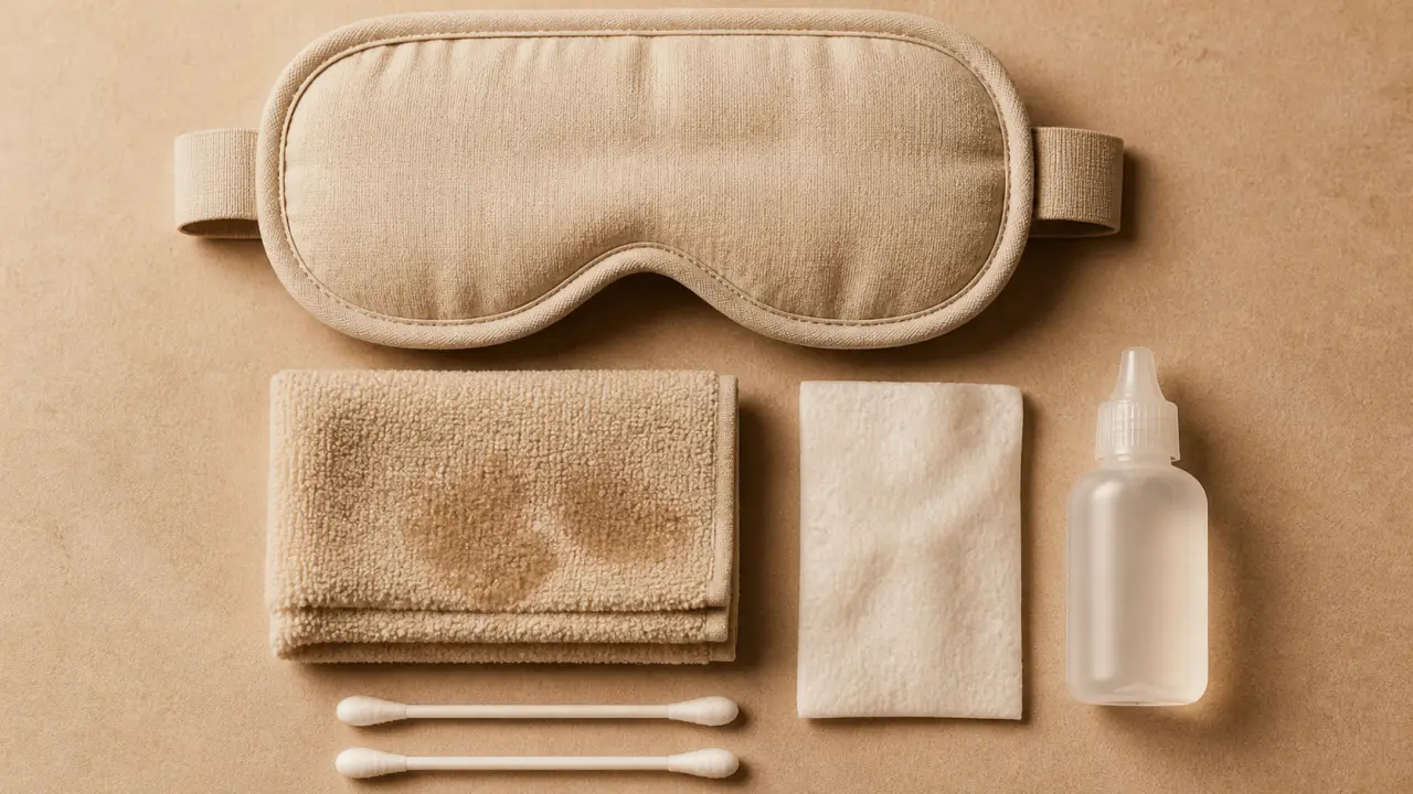 Soin paupiere : compresse chaude et larmes artificielles