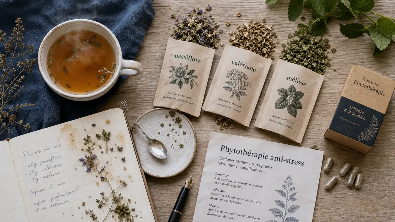 Stress et phytothérapie : tisane calmante pour réduire le stress