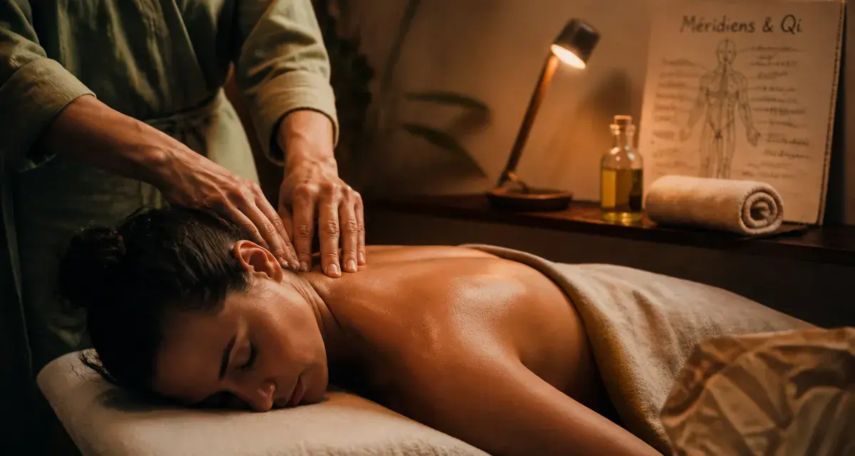 Chinois massage nuque : détente, douleurs, stress, digestion