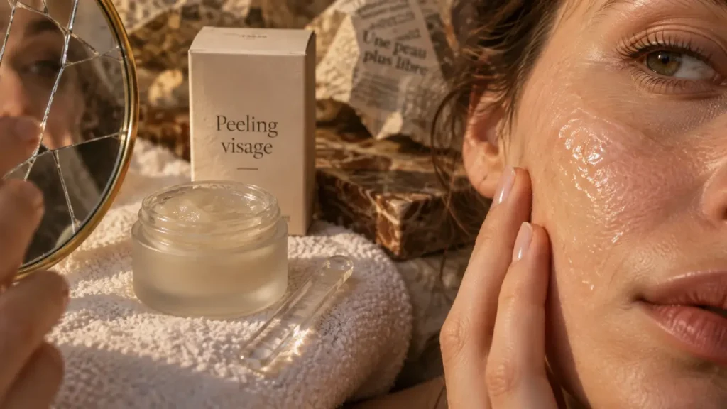 Crème peeling visage : la fréquence qui protège votre barrière cutanée