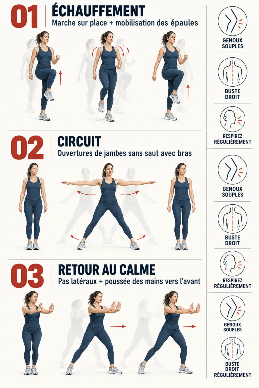 Optimiser son cardio matinal avec des mouvements simples et efficaces : routine sans équipement en trois étapes