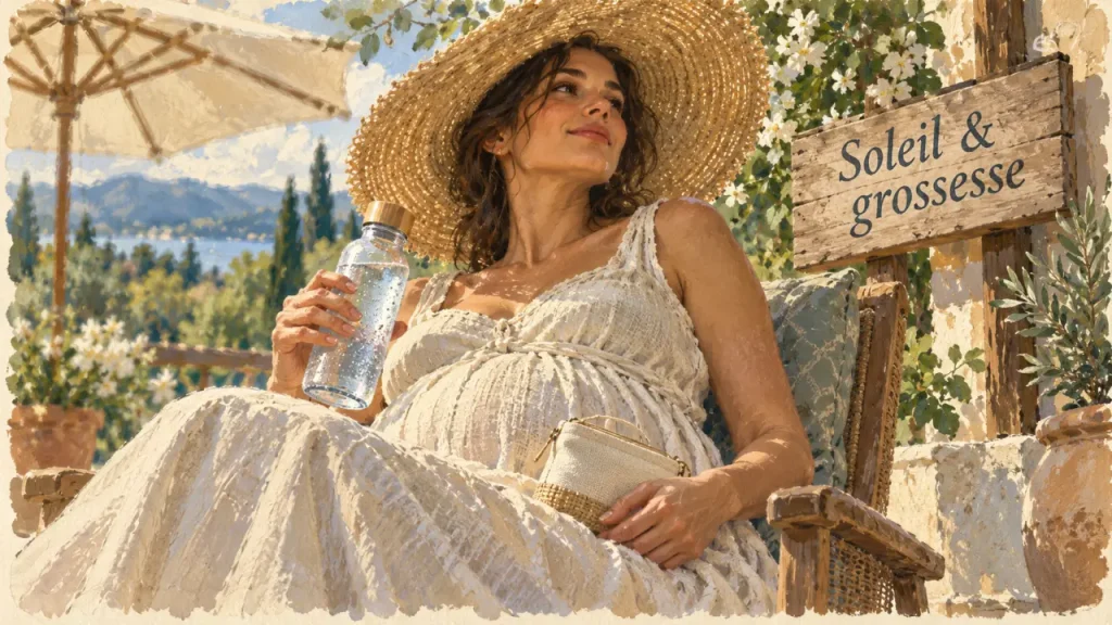 Femme enceinte au soleil : protéger sa peau sans subir la chaleur