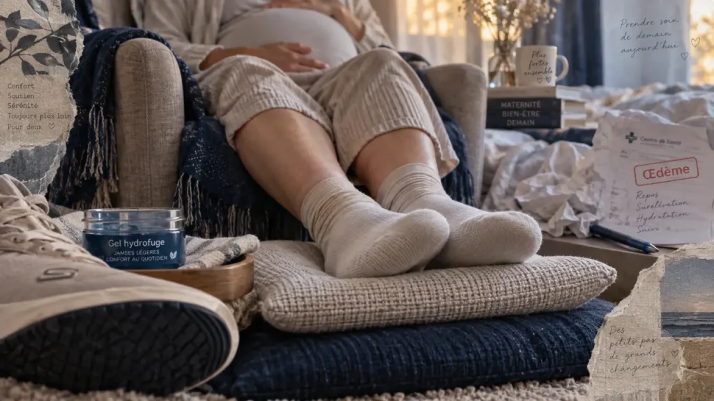 Pieds gonflés à 9 mois de grossesse : quand faut-il consulter rapidement ?