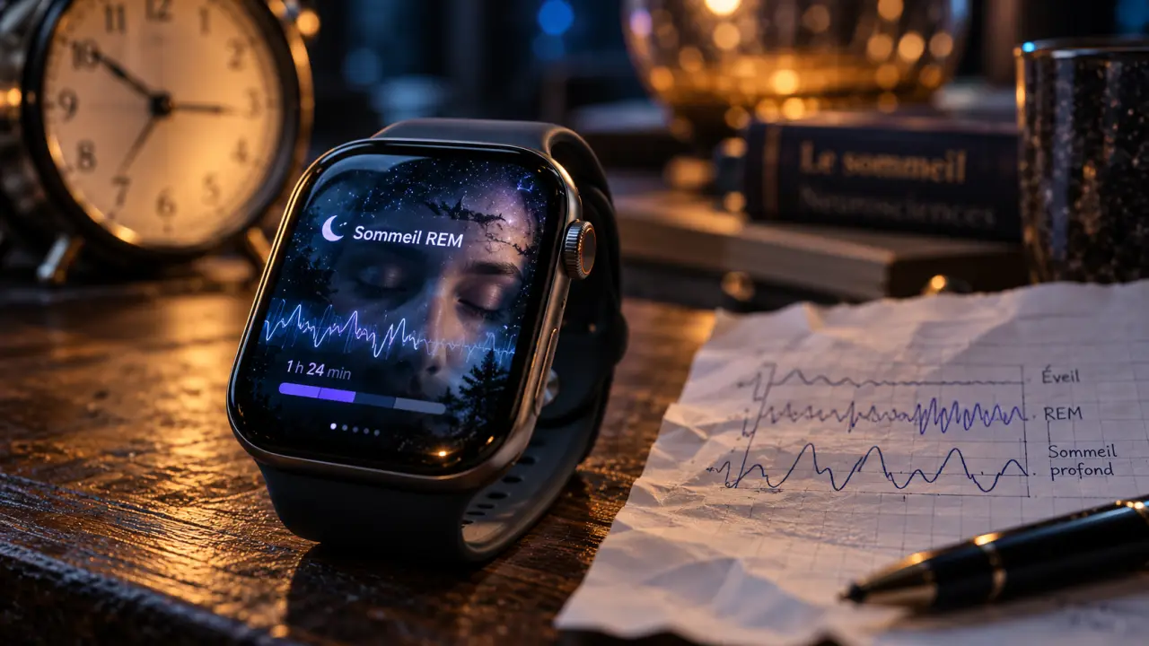 REM sommeil sur smartwatch : suivi du sommeil et ondes cérébrales